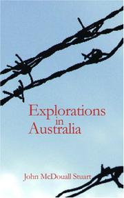 Cover of Explorations in Australia by John McDouall Stuart