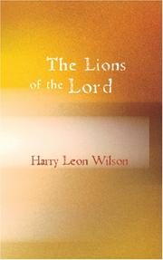 Front cover of The lions of the Lord by Harry Leon Wilson