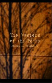 Front cover of The Masters of the Peaks by Joseph A. Altsheler