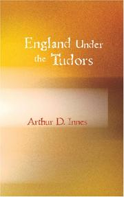 Cover of England under the Tudors by Arthur D. Innes