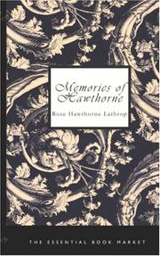Cover of Memories of Hawthorne by Lathrop, Rose (Hawthorne) Mrs.