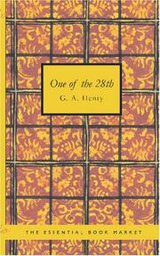 Front cover of One of the 28th by G. A. Henty