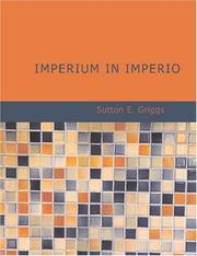 Cover of Imperium in Imperio by Sutton E. Griggs