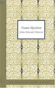 Front cover of Nature Mysticism by John Edward Mercer