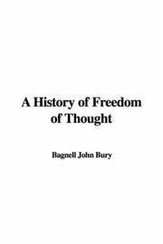 Cover of A History of Freedom of Thought by John Bagnell Bury