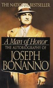 Front cover of A Man of Honor by Joseph Bonanno
