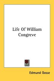 Cover of Life of William Congreve by Edmund Gosse