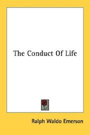 Front cover of The conduct of life by Ralph Waldo Emerson