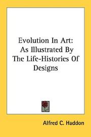 Cover of Evolution in art by Alfred C. Haddon