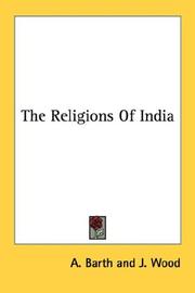 Front cover of The religions of India by A. Barth