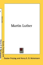 Front cover of Martin Luther by Gustav Freytag