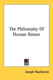 Front cover of The philosophy of human nature by Joseph Buchanan