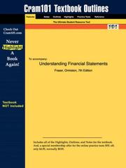 Front cover of Understanding Financial Statements (Cram101 Textbook Outlines - Textbook NOT Included) by Fraser