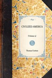 Cover of Civilized America by Thomas Colley Grattan