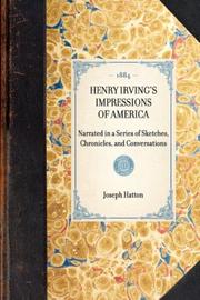 Front cover of Henry Irving's impressions of America by Joseph Hatton