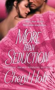 Cover of More than seduction by Cheryl Holt