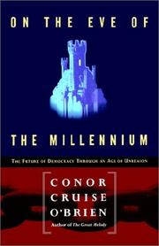 Cover of On the Eve of the Millenium by Conor Cruise O’Brien