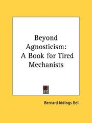 Cover of Beyond Agnosticism by Bernard Iddings Bell
