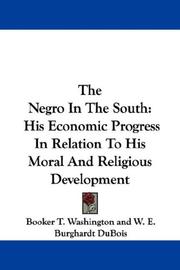 Front cover of The Negro In The South by Booker T. Washington