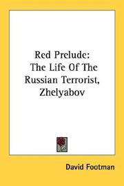 Cover of Red prelude by David Footman