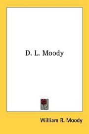 Cover of D.L. Moody by William R. Moody