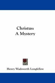 Cover of Christus by Henry Wadsworth Longfellow