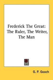 Cover of Frederick the Great by George Peabody Gooch
