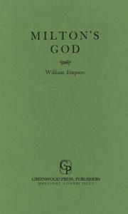 Cover of Milton's God by Empson, William
