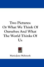 Cover of Two Pictures by Maria J. McIntosh