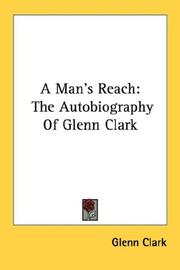 Cover of A Man's Reach by Glenn Clark