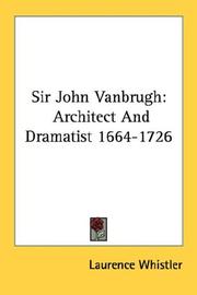Front cover of Sir John Vanbrugh by Laurence Whistler