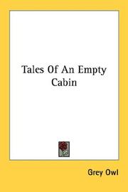 Cover of Tales of an empty cabin by Grey Owl