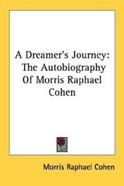 Front cover of A dreamer's journey by Morris Raphael Cohen