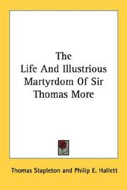 Cover of Vita Thomae Mori by Thomas Stapleton