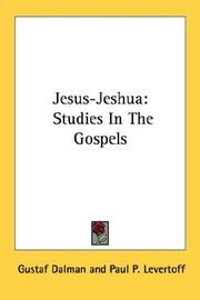 Cover of Jesus-Jeshua by Gustaf Dalman