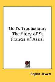 Front cover of God's Troubadour by Jewett, Sophie, 1861-1909