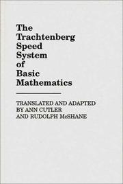 Front cover of The Trachtenberg speed system of basic mathematics by Ann Cutler