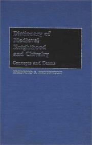 Front cover of Dictionary of medieval knighthood and chivalry by Bradford B. Broughton
