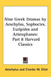 Front cover of Nine Greek Dramas by Aeschylus, Sophocles, Euripides and Aristophanes by Aeschylus
