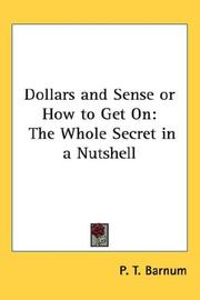 Front cover of Dollars and sense, or, How to get on by P. T. Barnum