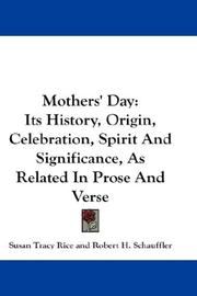 Cover of Mothers' Day by Unknown