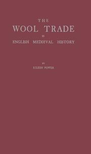 Front cover of The wool trade in English medieval history by Eileen Edna Power