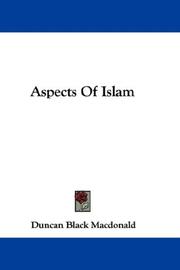 Cover of Aspects of Islam by Duncan Black Macdonald