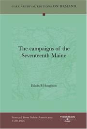 Front cover of The campaigns of the Seventeenth Maine by Edwin B. Houghton