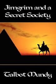 Front cover of Jimgrim and a Secret Society by Talbot Mundy