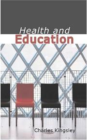 Front cover of Health and Education by Charles Kingsley
