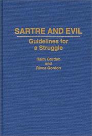 Cover of Sartre and evil by Ḥayim Gordon
