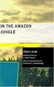 Cover of In the Amazon Jungle by Algot Lange