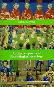 Front cover of An Encyclopaedia of Psychological Astrology by Charles E. O. Carter