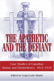 Front cover of The Apathetic and the Defiant by Craig L. Mantle